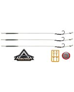 Anaconda Quick Change Line Aligner Rig / 3 Stück inkl. Stopper