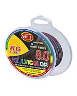WFT KG 8.0 multicolor / 8 fach geflochtene Angelschnur /300-600-3000m
