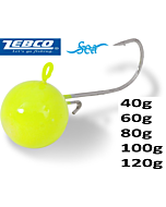 Zebco _ Jigkopf _SW _Gelb_  40_-120g