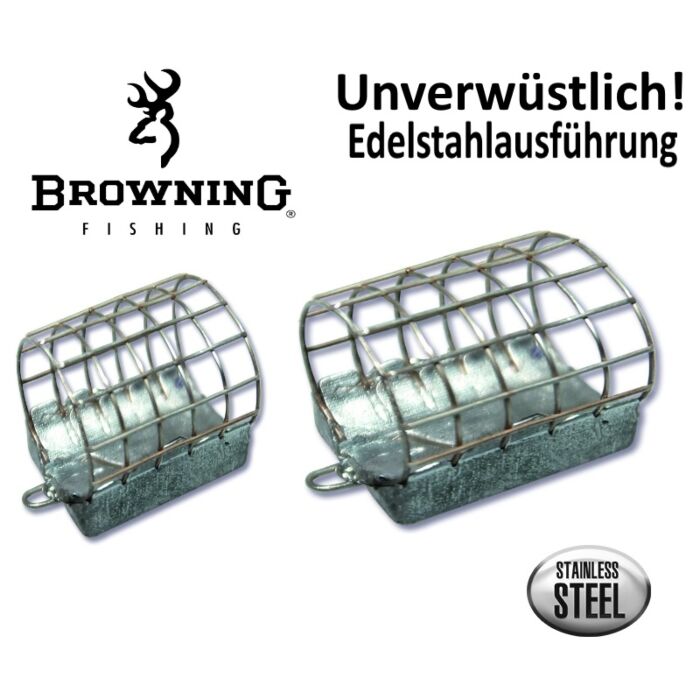 9 Gewichte Edelstahl ! Browning Specialist Feeder Draht Futterkorb XL 