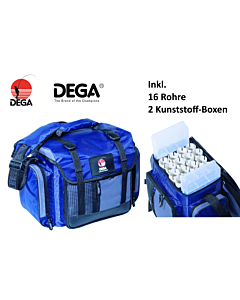 DEGA _Pilktasche_ inkl._ 16 Rohre_  u. _2_ Kunststoff-Boxen