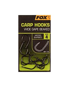 FOX Wide Gape Beaked Carp Hooks 10 St. KARPFENHAKEN