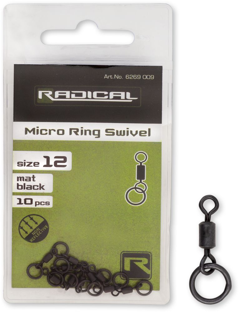 Quantum Radical Rig Ring 3mm Mat Black 20 Stück Karpfen 
